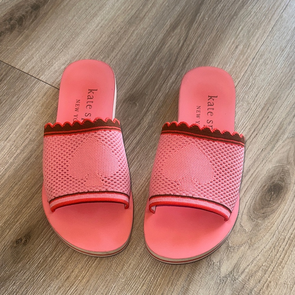 Kate Spade Vibrant Pink Mesh Sandals